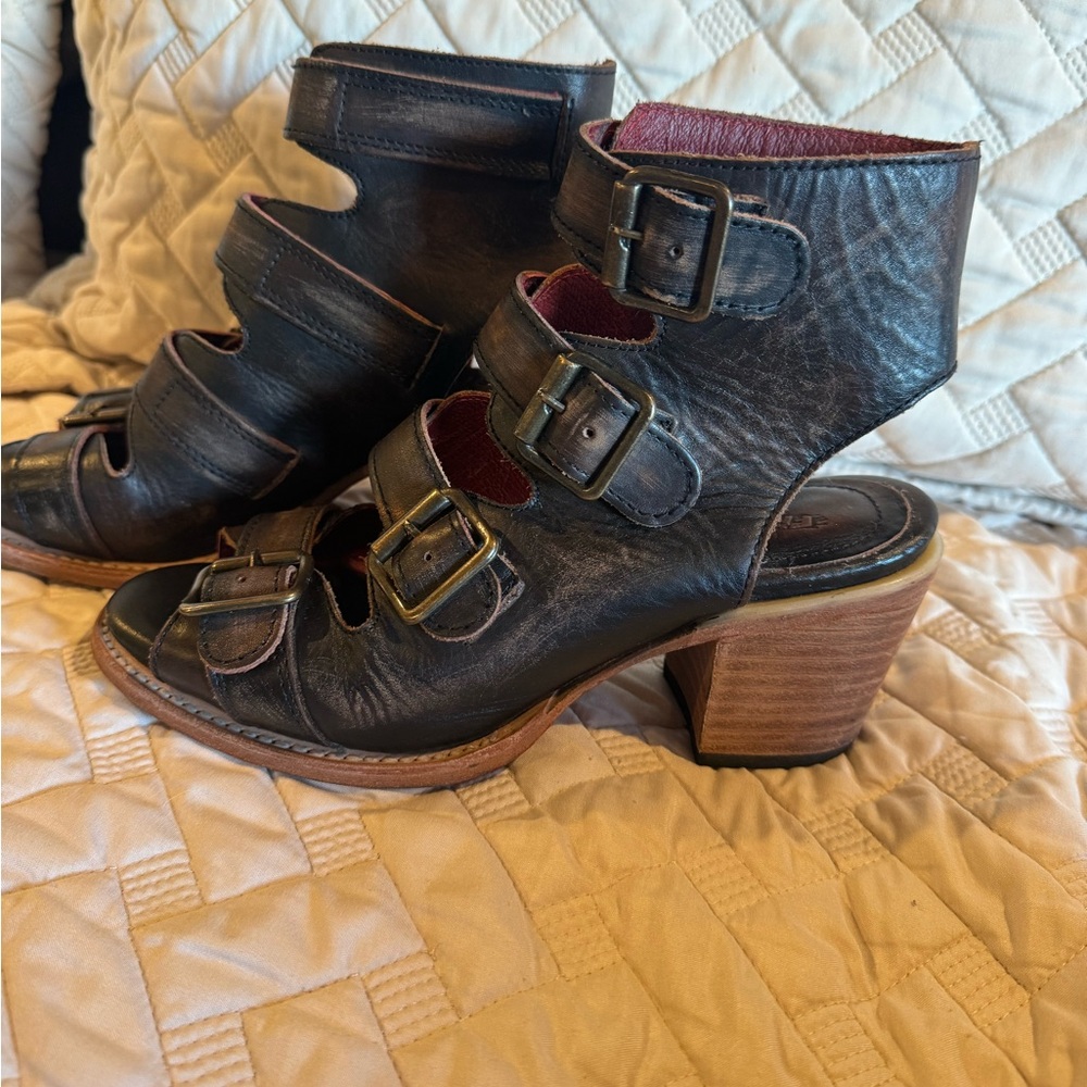 Freebird Quail, black/brown, size 7